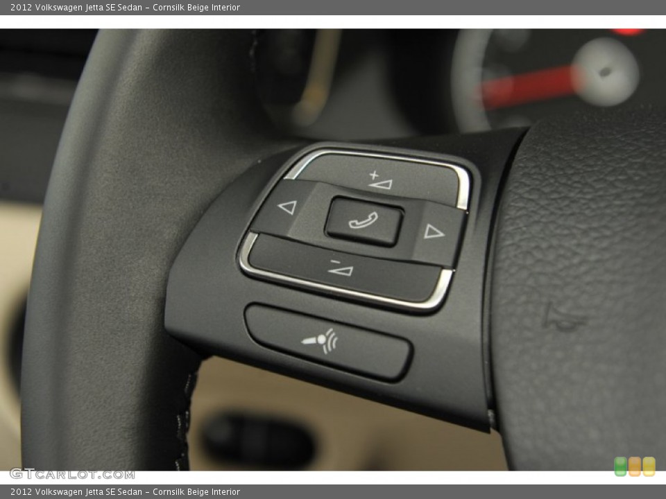 Cornsilk Beige Interior Controls for the 2012 Volkswagen Jetta SE Sedan #52432844