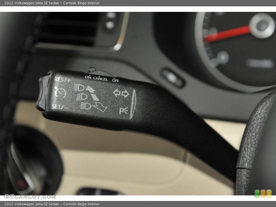 Cornsilk Beige Interior Controls for the 2012 Volkswagen Jetta SE Sedan #52432850