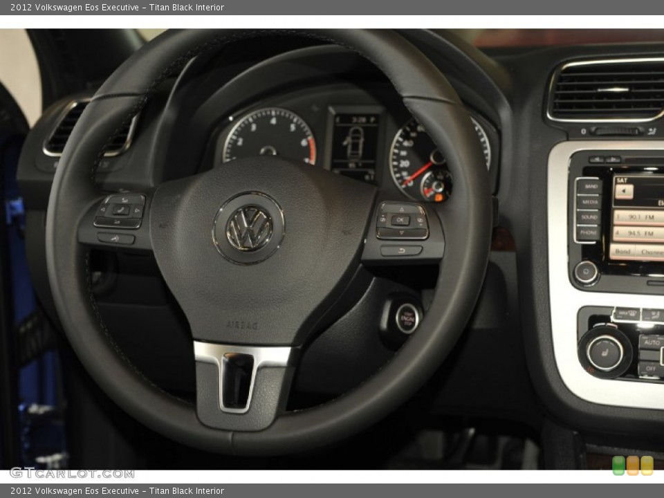 Titan Black Interior Steering Wheel for the 2012 Volkswagen Eos Executive #52433063