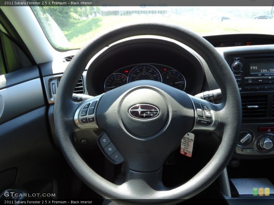Black Interior Steering Wheel for the 2011 Subaru Forester 2.5 X Premium #52435235