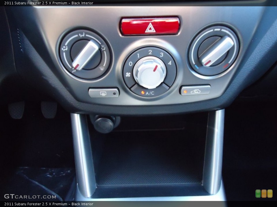 Black Interior Controls for the 2011 Subaru Forester 2.5 X Premium #52435256