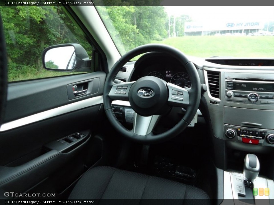 Off-Black Interior Steering Wheel for the 2011 Subaru Legacy 2.5i Premium #52435753