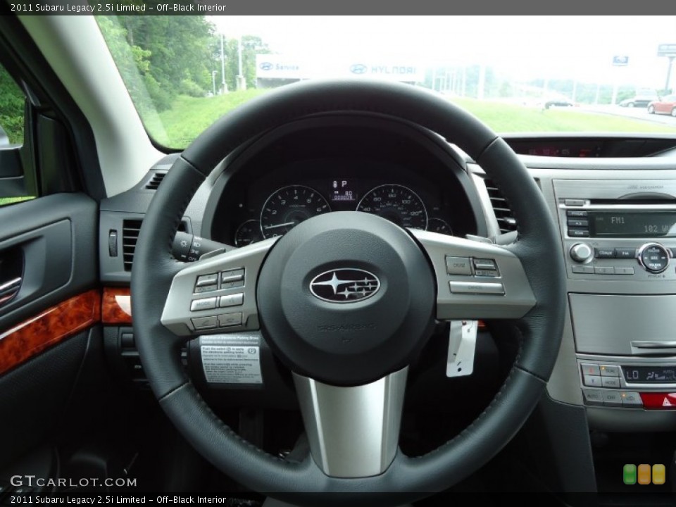 Off-Black Interior Steering Wheel for the 2011 Subaru Legacy 2.5i Limited #52436127
