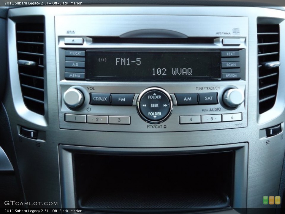 Off-Black Interior Controls for the 2011 Subaru Legacy 2.5i #52436292