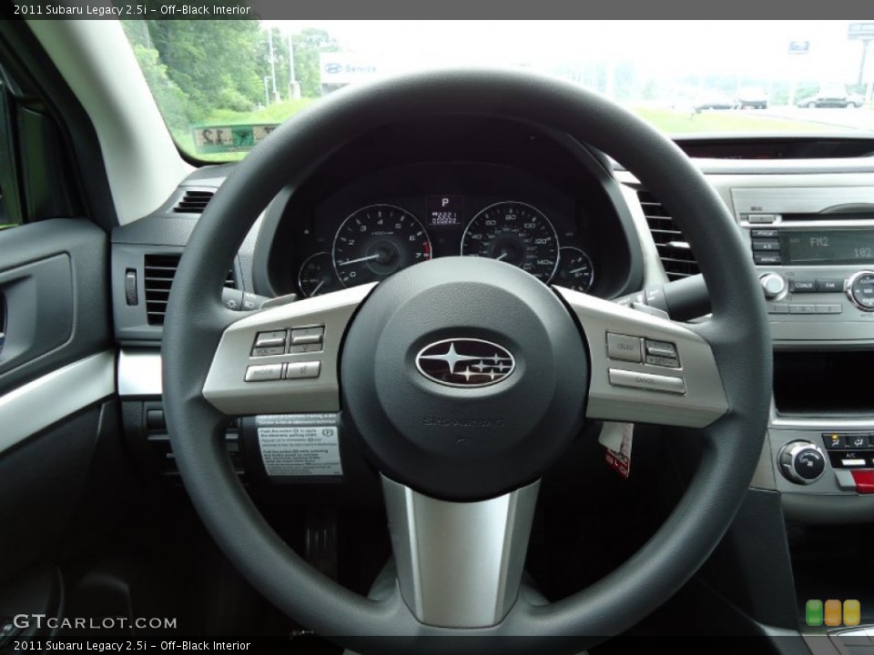 Off-Black Interior Steering Wheel for the 2011 Subaru Legacy 2.5i #52436526