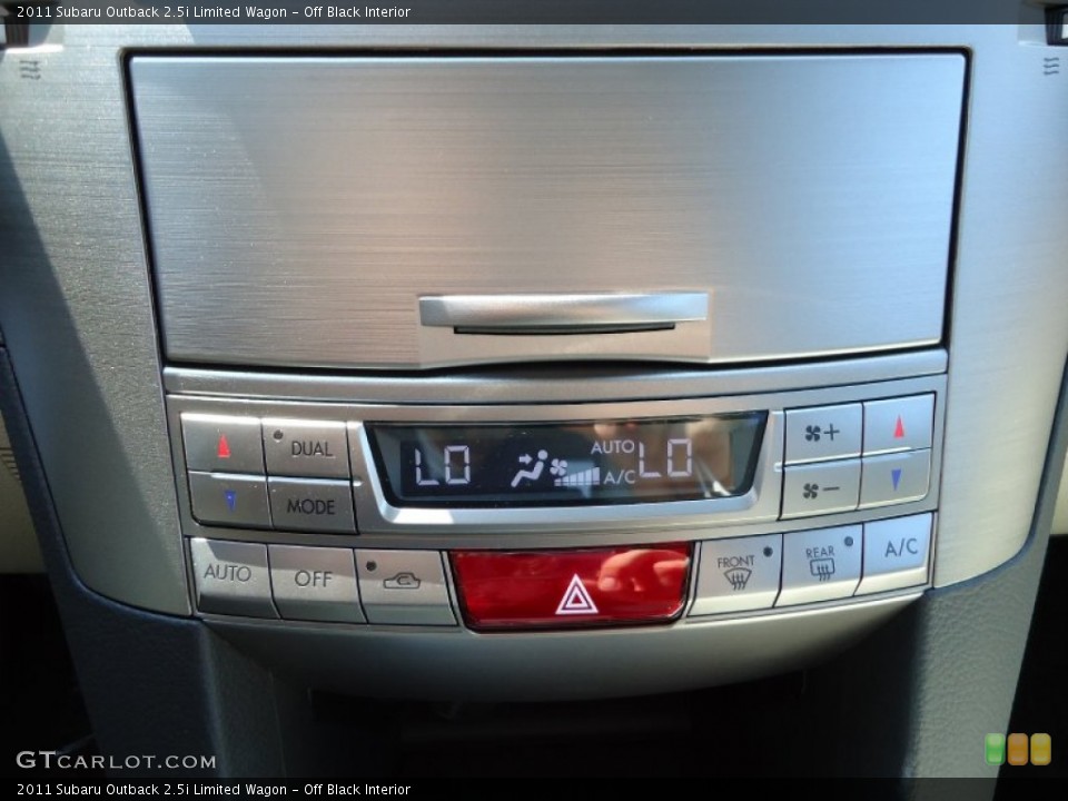 Off Black Interior Controls for the 2011 Subaru Outback 2.5i Limited Wagon #52436931