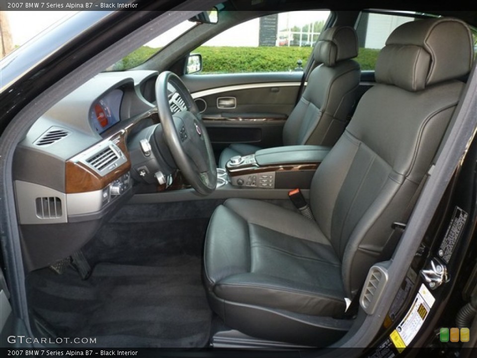 Black Interior Photo for the 2007 BMW 7 Series Alpina B7 #52439002