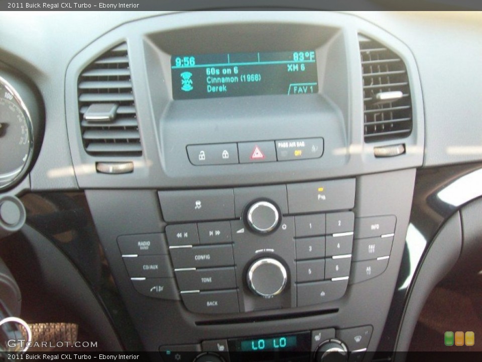 Ebony Interior Controls for the 2011 Buick Regal CXL Turbo #52439344