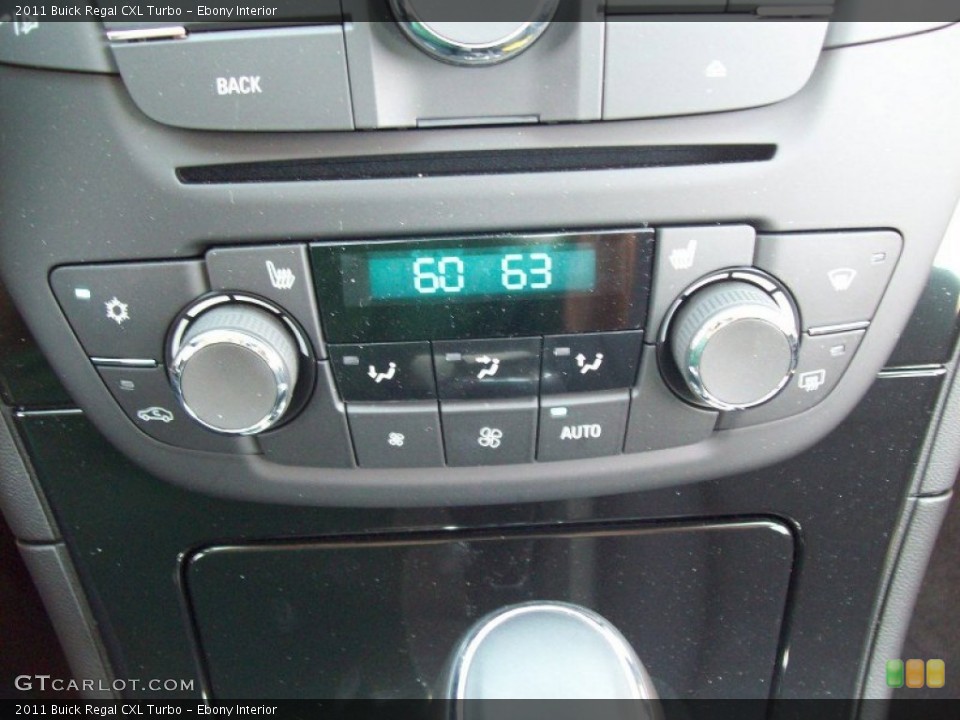 Ebony Interior Controls for the 2011 Buick Regal CXL Turbo #52439356