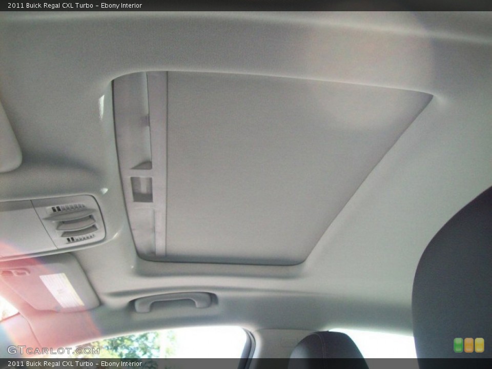 Ebony Interior Sunroof for the 2011 Buick Regal CXL Turbo #52439509