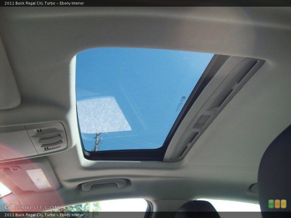 Ebony Interior Sunroof for the 2011 Buick Regal CXL Turbo #52439518