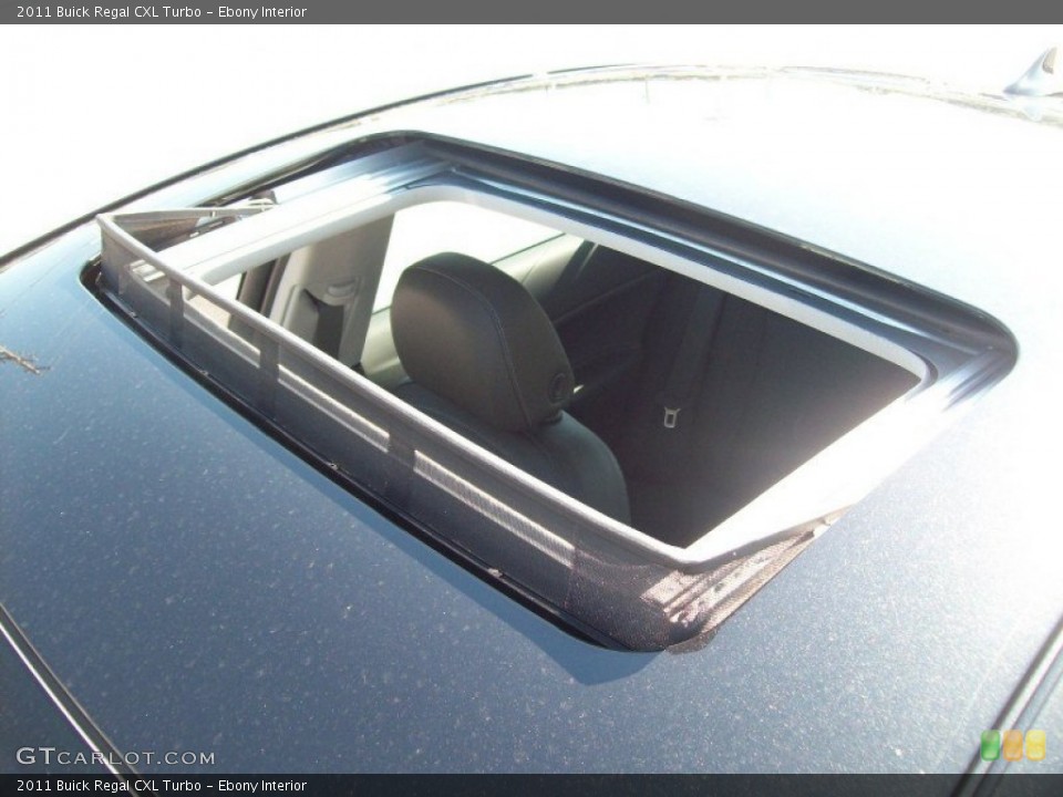 Ebony Interior Sunroof for the 2011 Buick Regal CXL Turbo #52439539