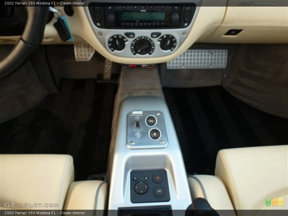 Cream Interior Controls for the 2002 Ferrari 360 Modena F1 #52439638