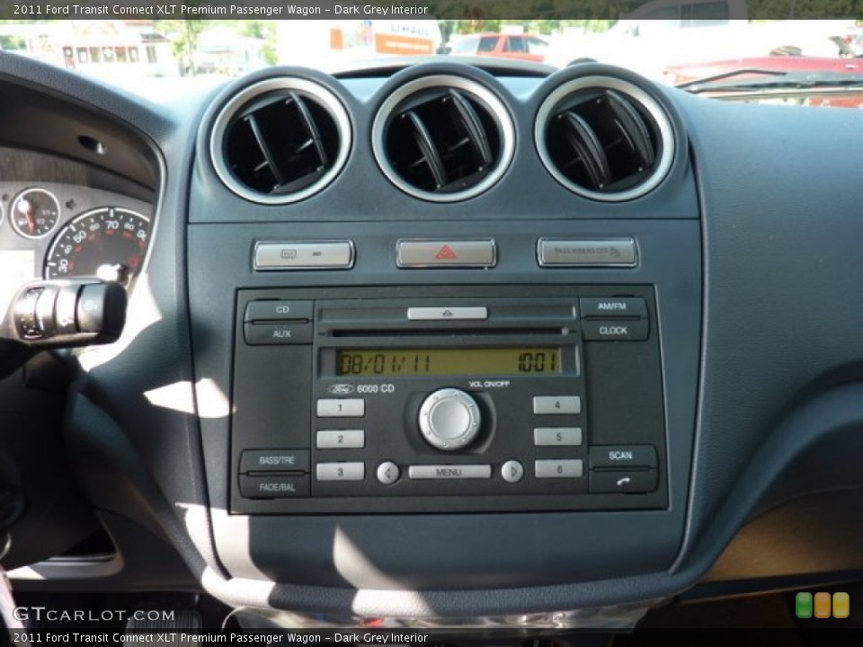 Dark Grey Interior Controls for the 2011 Ford Transit Connect XLT Premium Passenger Wagon #52442032
