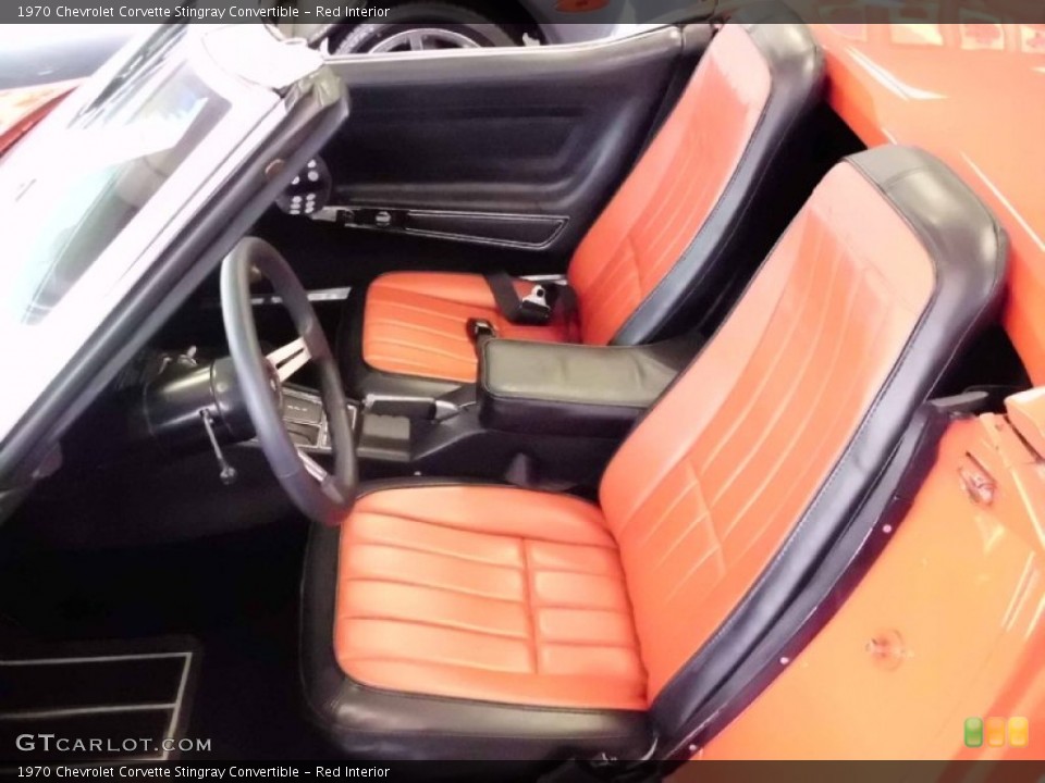 Red Interior Photo for the 1970 Chevrolet Corvette Stingray Convertible #52443391