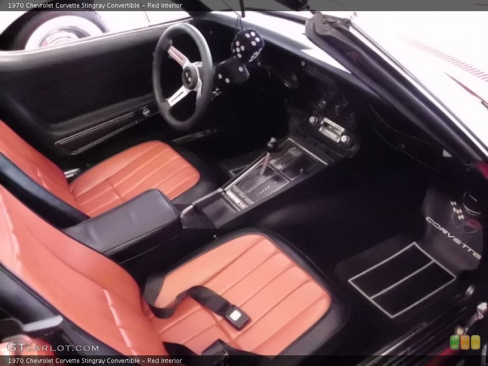 Red Interior Photo for the 1970 Chevrolet Corvette Stingray Convertible #52443523