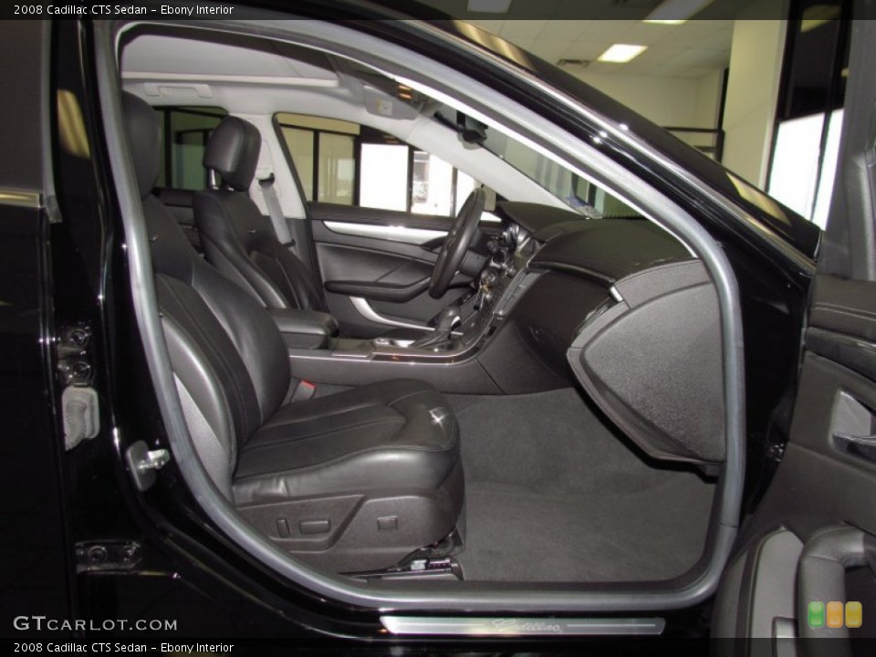 Ebony Interior Photo for the 2008 Cadillac CTS Sedan #52443730