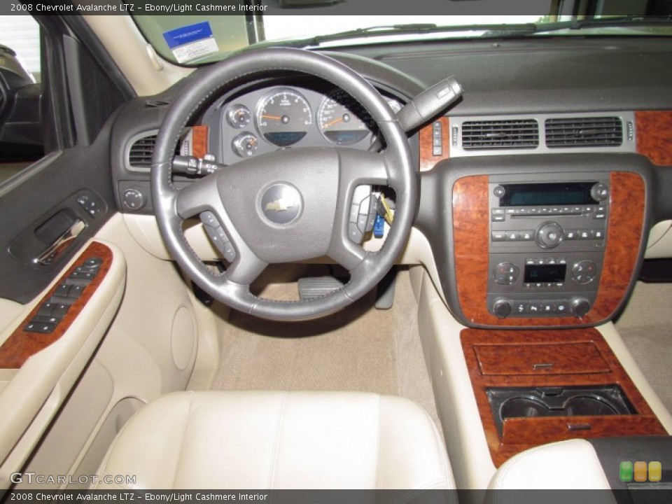 Ebony/Light Cashmere Interior Dashboard for the 2008 Chevrolet Avalanche LTZ #52443979