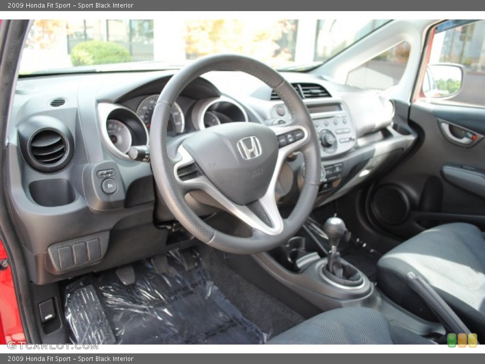 Sport Black Interior Dashboard for the 2009 Honda Fit Sport #52444081