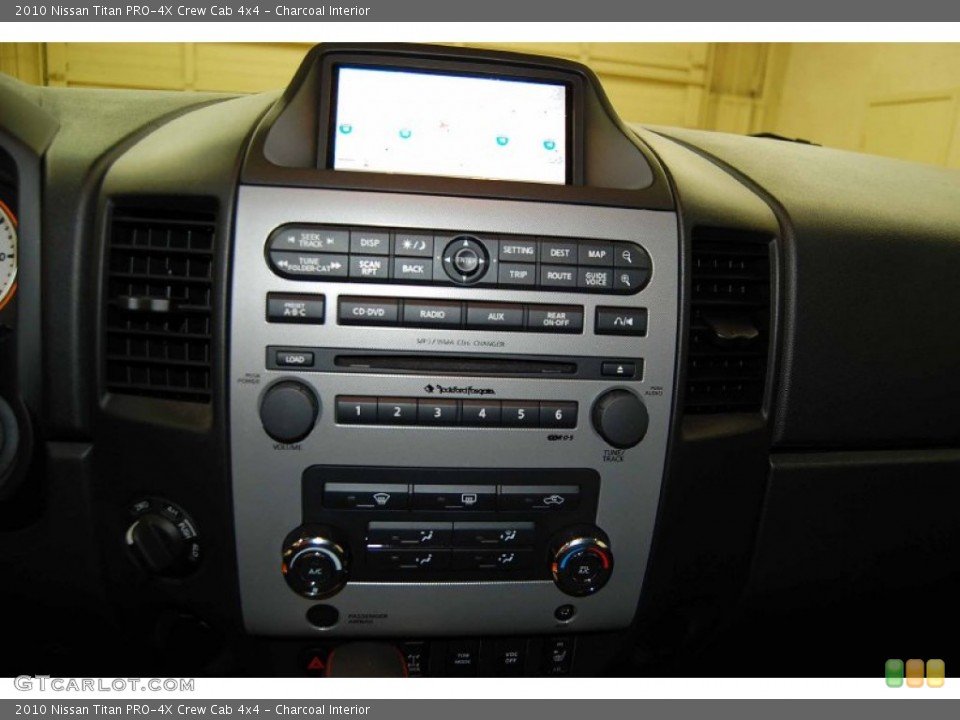 Charcoal Interior Controls for the 2010 Nissan Titan PRO-4X Crew Cab 4x4 #52445106