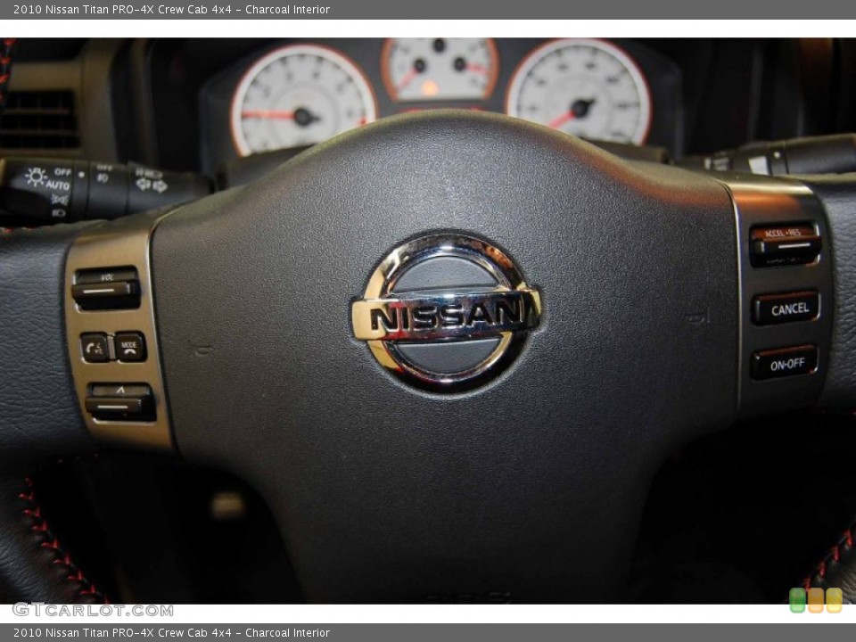 Charcoal Interior Controls for the 2010 Nissan Titan PRO-4X Crew Cab 4x4 #52445134