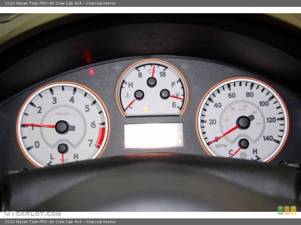 Charcoal Interior Gauges for the 2010 Nissan Titan PRO-4X Crew Cab 4x4 #52445149