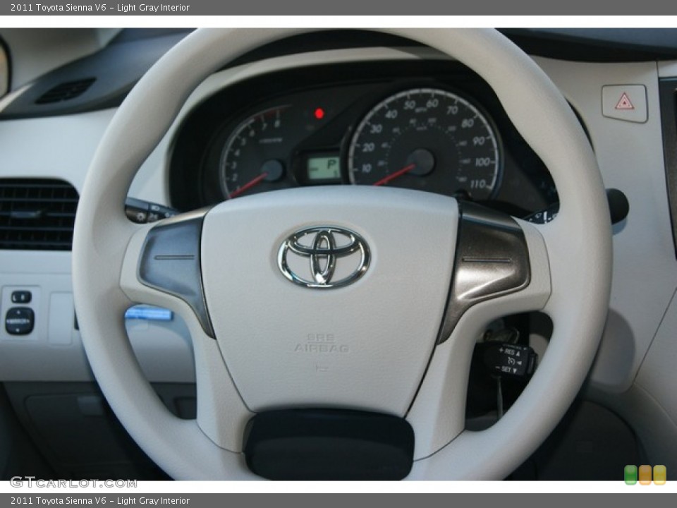 Light Gray Interior Steering Wheel for the 2011 Toyota Sienna V6 #52445206