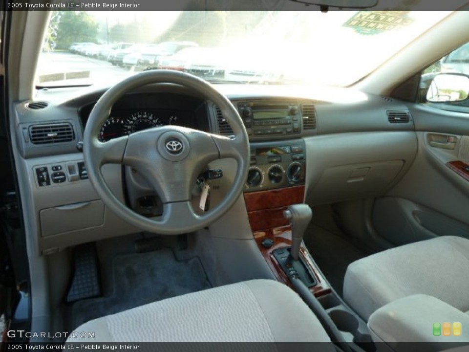 Pebble Beige 2005 Toyota Corolla Interiors