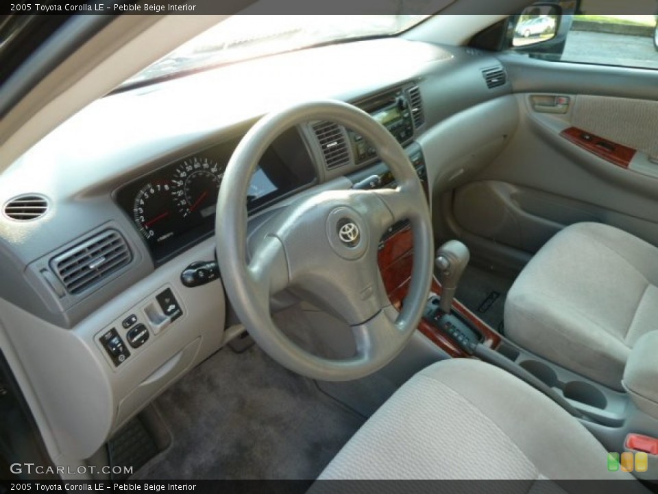 Pebble Beige Interior Dashboard for the 2005 Toyota Corolla LE #52446217