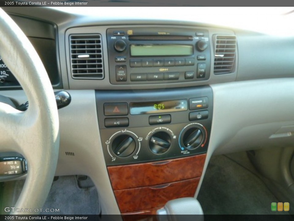 Pebble Beige Interior Controls for the 2005 Toyota Corolla LE #52446232