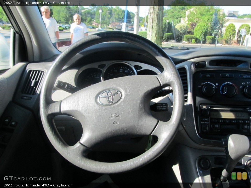 Gray Interior Steering Wheel for the 2002 Toyota Highlander 4WD #52448335