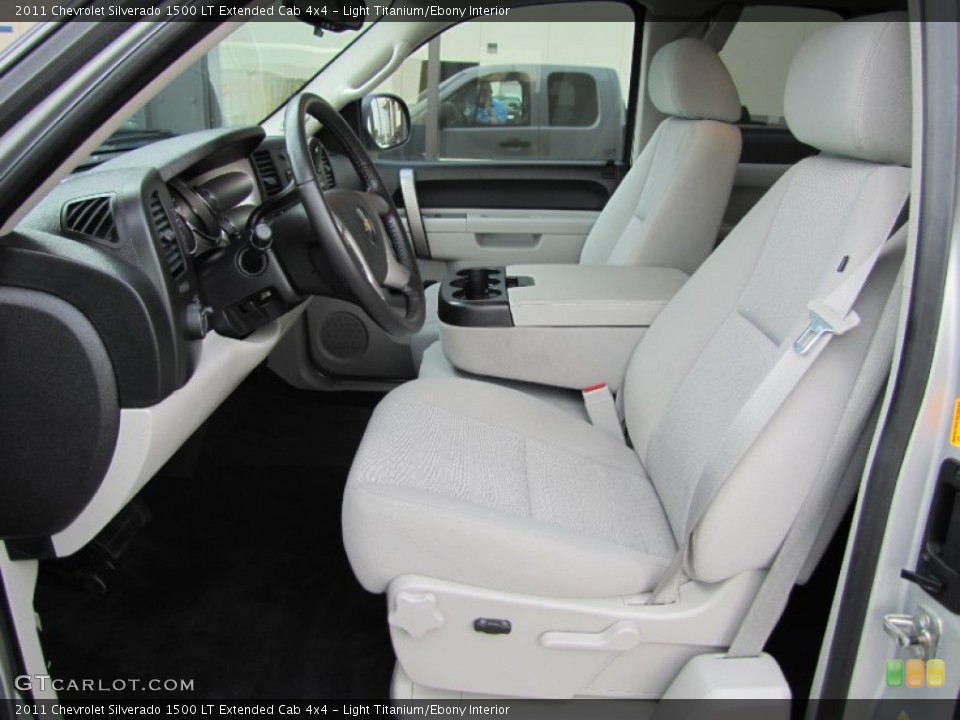 Light Titanium/Ebony Interior Photo for the 2011 Chevrolet Silverado 1500 LT Extended Cab 4x4 #52448845
