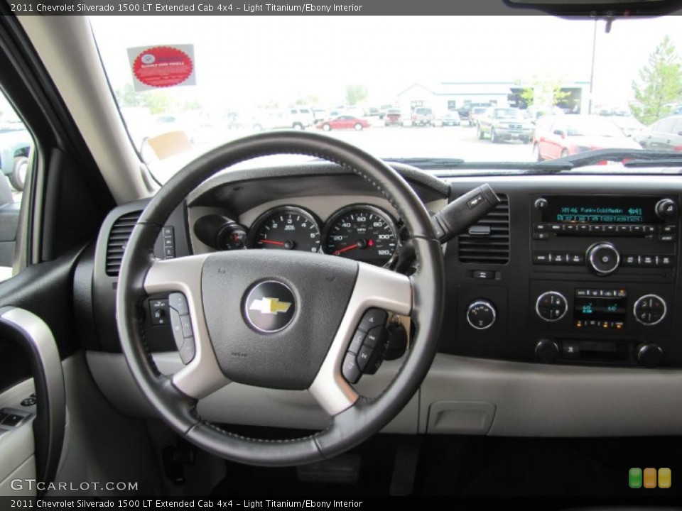 Light Titanium/Ebony Interior Dashboard for the 2011 Chevrolet Silverado 1500 LT Extended Cab 4x4 #52448857