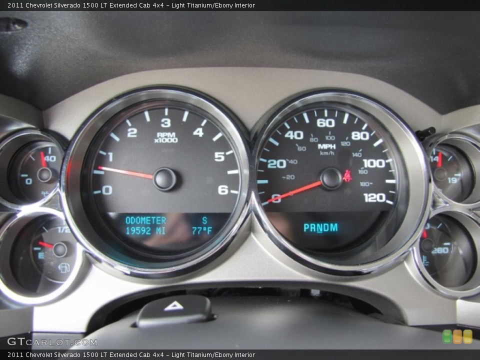 Light Titanium/Ebony Interior Gauges for the 2011 Chevrolet Silverado 1500 LT Extended Cab 4x4 #52448869