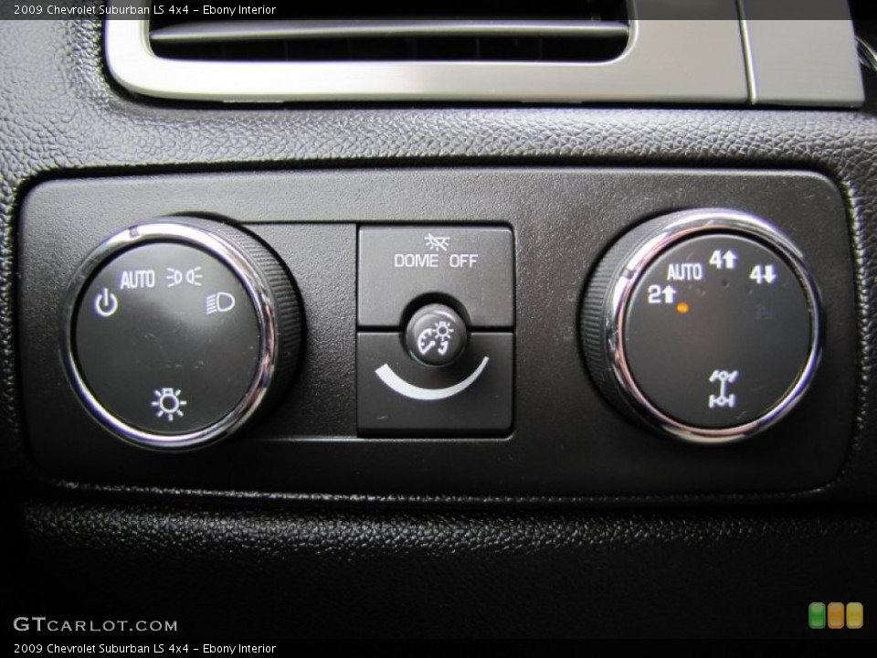 Ebony Interior Controls for the 2009 Chevrolet Suburban LS 4x4 #52449331