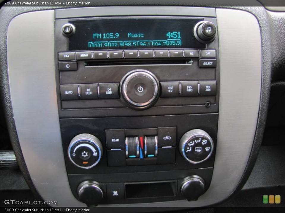 Ebony Interior Controls for the 2009 Chevrolet Suburban LS 4x4 #52449376