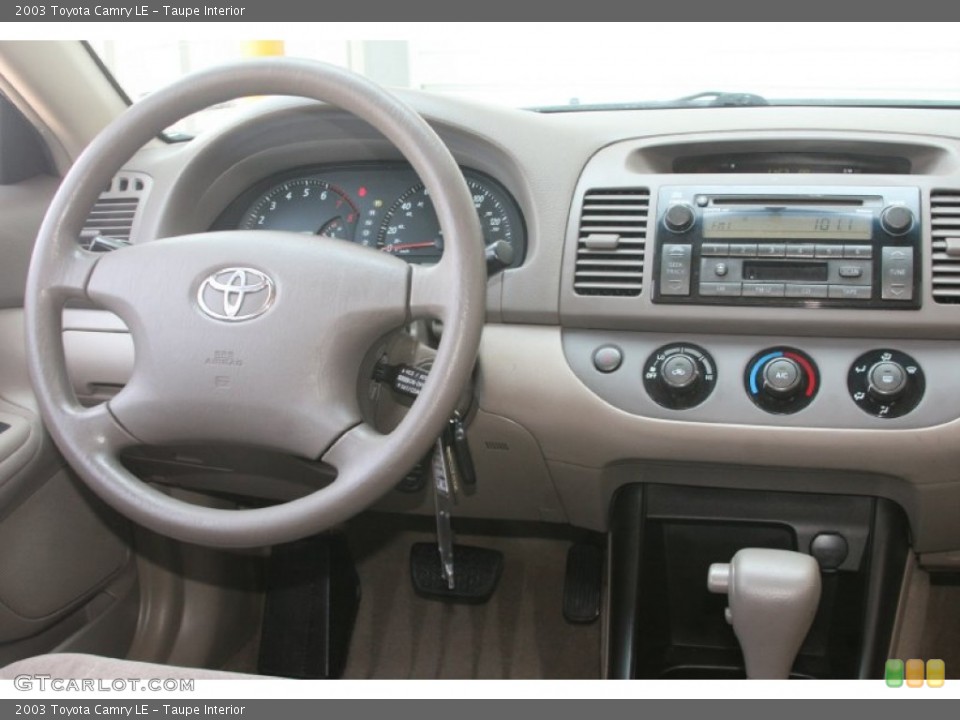 Taupe Interior Dashboard for the 2003 Toyota Camry LE #52449682