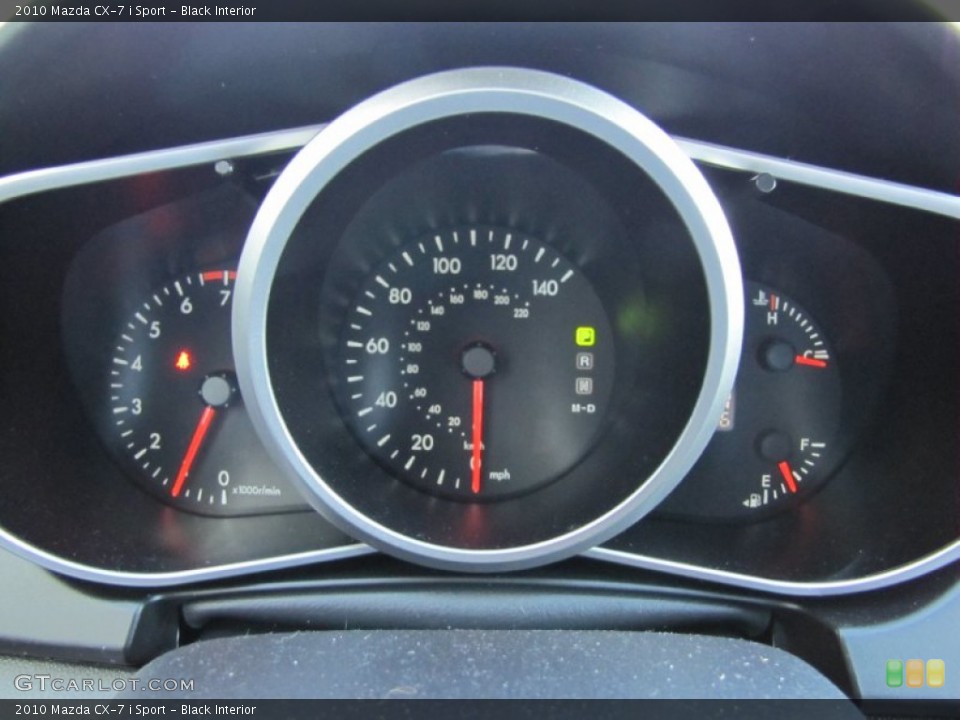 Black Interior Gauges for the 2010 Mazda CX-7 i Sport #52449736