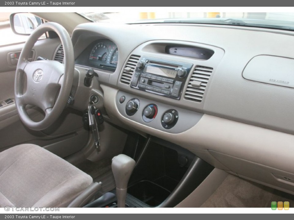 Taupe Interior Dashboard for the 2003 Toyota Camry LE #52449754