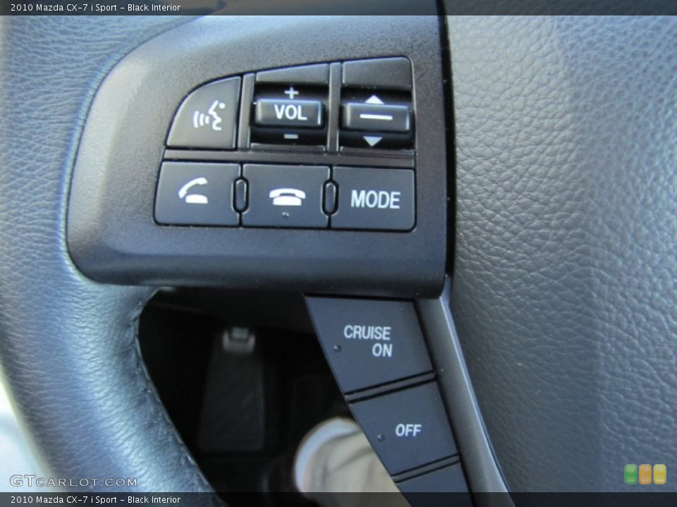Black Interior Controls for the 2010 Mazda CX-7 i Sport #52449769