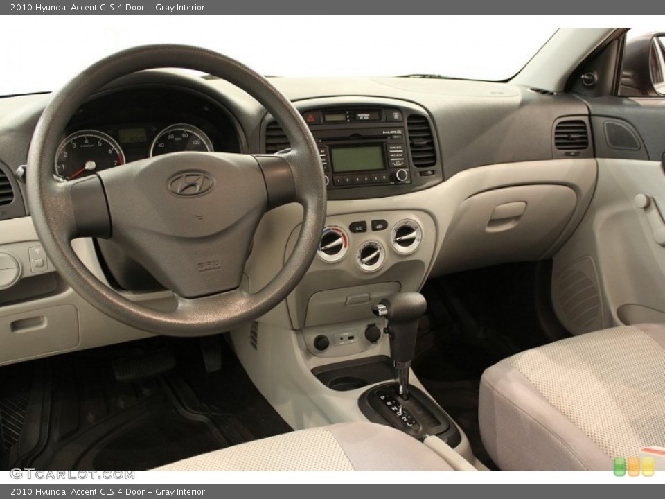 Gray Interior Dashboard for the 2010 Hyundai Accent GLS 4 Door #52451257