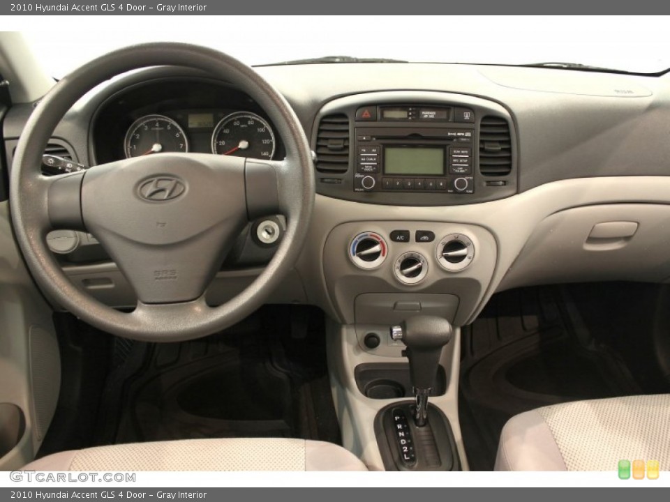 Gray Interior Dashboard for the 2010 Hyundai Accent GLS 4 Door #52451332