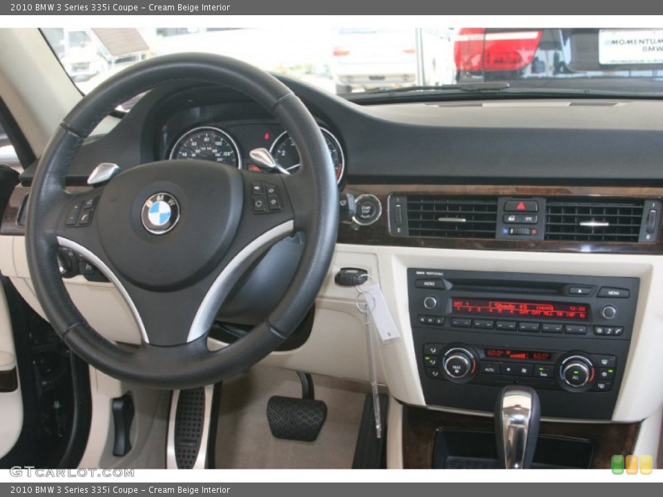 Cream Beige Interior Dashboard for the 2010 BMW 3 Series 335i Coupe #52452448