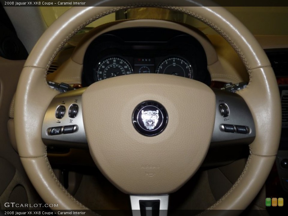 Caramel Interior Steering Wheel for the 2008 Jaguar XK XK8 Coupe #52454765