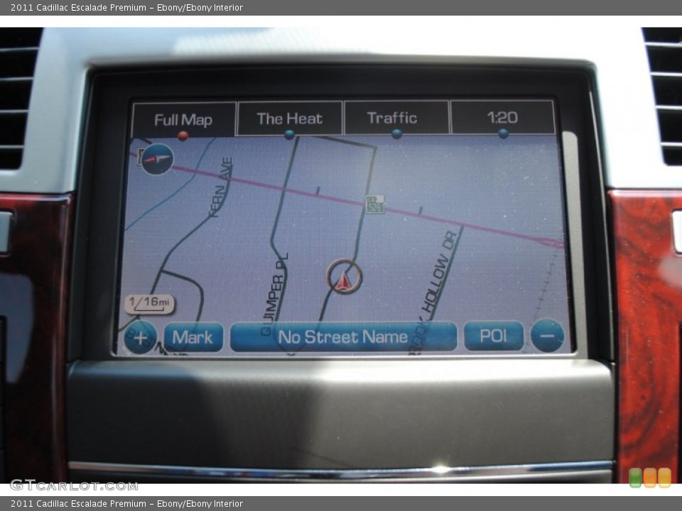 Ebony/Ebony Interior Navigation for the 2011 Cadillac Escalade Premium #52454819