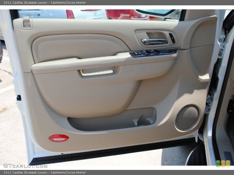 Cashmere/Cocoa Interior Door Panel for the 2011 Cadillac Escalade Luxury #52454999