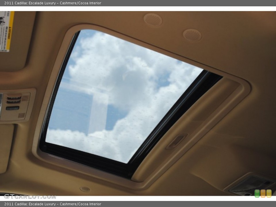 Cashmere/Cocoa Interior Sunroof for the 2011 Cadillac Escalade Luxury #52455014