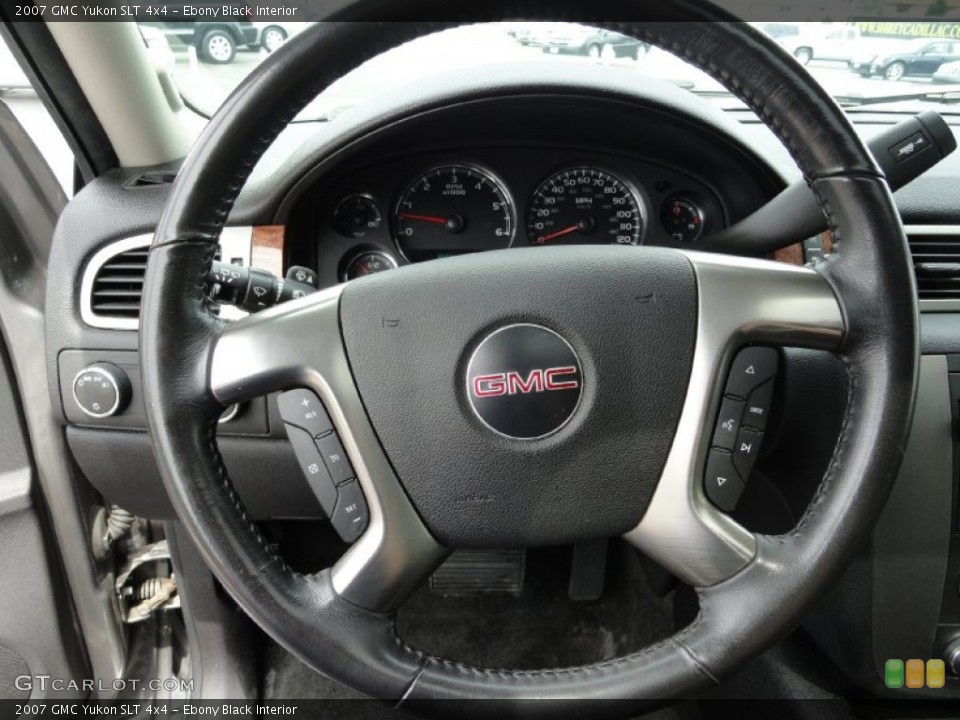 Ebony Black Interior Steering Wheel for the 2007 GMC Yukon SLT 4x4 #52456595