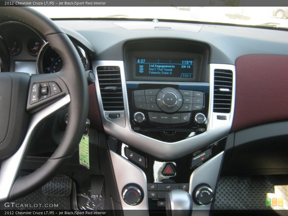 Jet Black/Sport Red Interior Controls for the 2012 Chevrolet Cruze LT/RS #52457552