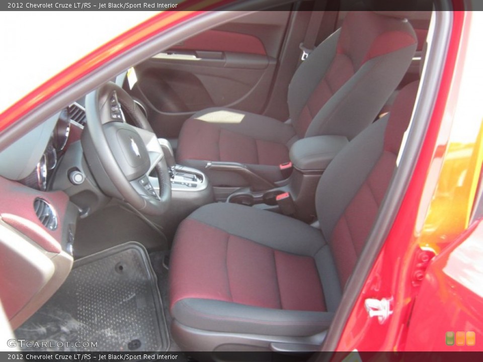 Jet Black/Sport Red Interior Photo for the 2012 Chevrolet Cruze LT/RS #52457615